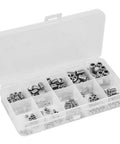 245 Piece Stainless Steel Hex Head Screws Set For Handyman DIY Projects Durable Fasteners Kit With Various Sizes And Easy Install Rust Resistant Screws For Cabinets Furniture Or General Repairs in storage case