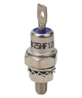 High Performance Stud Mount Diode 1200V for Welding Machine Power Supply Converter showing silver metal with blue insulator.