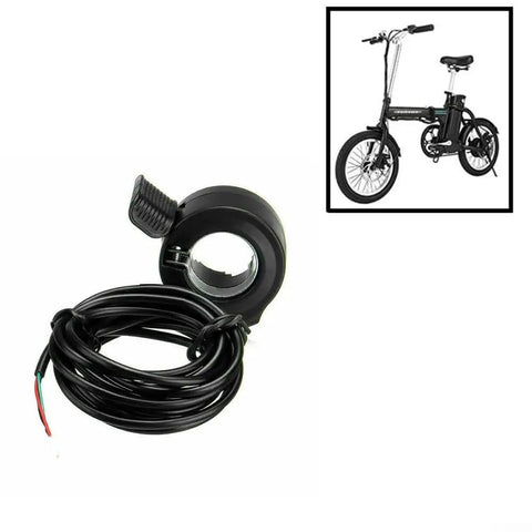 Thumb Throttle For Electric Bike And Scooter Responsive Hall Sensor 5V DC Motor Trigger Non Slip Grip Replacement Part Easy Install Black