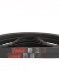 Straight Up Heavy Duty Epdm Multi Rib Serpentine Drive Belt For Industrial Machinery Runs Smooth Built Tough High Torque Generator Replacement 4Pk800 Series shown coiled, highlighting durability and construction.