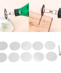 10Pcs Stainless Steel Drill Attachment Discs For Rotary Tools Metal Cutting Saw Blades Set For Drills 32mm Cutting Discs with tools