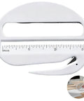 3 In 1 Letter Opener Tool Set With Magnifying Glass And Ruler White Two Pack Compact Mail Slitter for home and office use