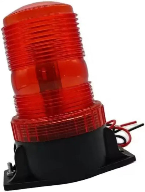 Top Shelf Amber Led Strobe Beacon Light Compatible With Genie Scissor And Vertical Mast Lifts Gr12 Gs1530 Gs2032 side view with wiring.