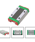 Guideway Linear Slide Bearing Block for MGN12CH and MGW12CH Carriage Block for 3D Printers and CNC Machines, top view
