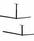 Ceiling Mounted Garage Storage Rack Two Pack Industrial Metal Overhead Rack For Surfboards And SUPs Adjustable Space Saving Holder