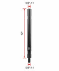 12 inch extension rod for diamond core drill bits with five eighth inch eleven thread adapter, saw threaded drill bit connector