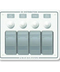 Contura Water Resistant 12V DC Circuit Breaker Panel White 4 Position IP66 Marine Grade For Flybridge And Open Cockpit