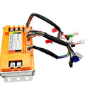 Beefy Universal 36V To 84V 2000W Brushless Sine Controller for e-bikes, yellow aluminum housing with wiring harness