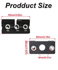 Heavy Duty Pocket Hole Jig Kit For Carpentry And Woodworking Joinery With Aluminum Drill Guide showing detailed product size measurements.