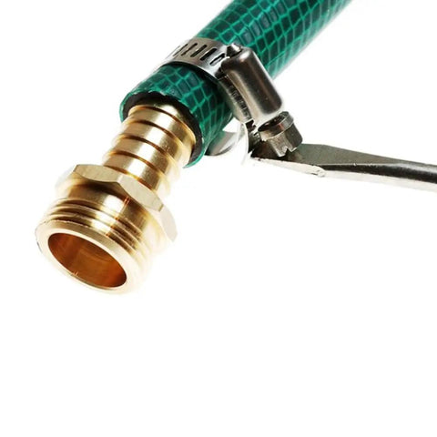 Super Durable 3/4 Inch Hose Repair Kit With Male And Female Garden Connector Mender Tool Fix Leaks Fast And Easy For A Perfect Flow Outside, brass hose end
