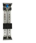 Sliding Table Motor Kit With SFU1605 Ball Screw And Nema23 Stepper, Beefed-Up Linear Guide Stage, vertical view, metal frame