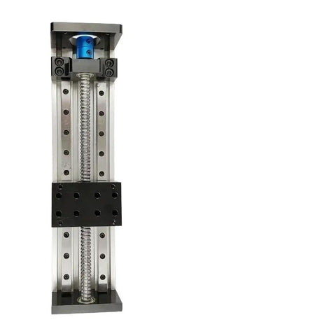 Sliding Table Motor Kit With SFU1605 Ball Screw And Nema23 Stepper, Beefed-Up Linear Guide Stage, vertical view, metal frame