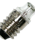 Heavy Duty Miniature Halogen Bulb With Rock Solid Screw Base Socket And Premium Tungsten Filament Straight Upgrade For Your Rig Bright Crisp White Light Without Any Headache, close-up view of bulb.