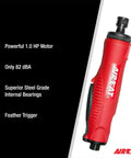 No Hassle 1Hp Pneumatic Straight Die Grinder Delivers A Blistering 22000 Rpm Spin With Dead Quiet Exhaust And A Solid Composite Grip.