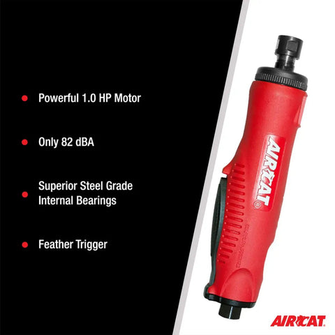 No Hassle 1Hp Pneumatic Straight Die Grinder Delivers A Blistering 22000 Rpm Spin With Dead Quiet Exhaust And A Solid Composite Grip.
