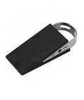 Stainless Steel Door Stopper Wedge With Rubber Base for heavy duty indoor use shown at an angle, highlighting rubber grip and metal construction