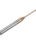 Ball Nose End Mill Four Flute Tungsten Carbide Spiral CNC Router Bit Single End With One Quarter Inch Shank One Inch Cutting Length ZRN Coated