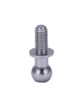 10 Pcs RC Aluminum Alloy Ball Link Track Rod Kit For TT01 TT02 RC Cars Rock Solid Upgrade Kit With Ball Screw Link Rods And Shock Absorber Ends, Light Weight And Durable Silver Finish For Stronger Steering And Smoother Rides. silver metal ball screw link rod for RC car suspension