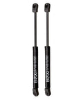 Top Shelf Rear Hatch Lift Supports With Rock Solid Heavy Duty Gas Struts And Shock Dampers For Mercury Cougar 1999 2000 2001 2002 Coupe Two Door Hatch Built Like A Beast Replacing 4331 Sg304039, black gas struts with connectors.