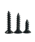 Premium Miniature Self Tapping Screws Solid Steel Countersunk Flat Head Phillips Drive Black Fastener Batch for Electronics and DIY Projects display