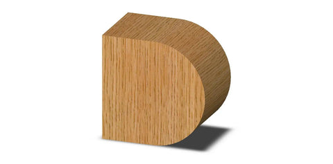 Pro Grade Heavy Duty Half Round Router Bit 3/4 Inch Radius With 1-7/8 Inch Cutting Length, wood profile example