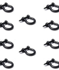 10 Pack Metal Bow Shackle 3/8 Inch 10mm Heavy Duty For Emergency Survival Gear Paracord Bracelets Parachute Cord Pets Straps Detachable Bolt Design Up To 440 Pounds