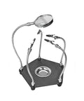 Handy Soldering Helping Hands With Alligator Clip Magnifier For PCB Board Repairs And Soldering Station Third Hand Tool