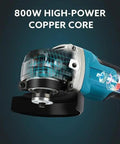 Rock Solid Electric Angle Grinder Tearing Through Metal And Wood With Knockout Torque And Adjustable Safety Guard for smooth cutting.