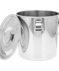 Stainless Steel Airtight Bucket With Cover For Beverages Camping And Beer Chilling Portable Sealed Metal Cooler Bin Outdoor Water Bin Chiller