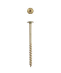 Heavy Duty Interior Wafer Head Cabinet Wood Screws Number 10 By 3 Multi Material Fasteners With Torx Drive Bulk Pail Two Bits