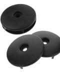 Smooth Rotation Pulley Wheel Covers For Gym Equipment, Noise Reduction Replacement Caps For Fitness Machines, Universal Fitness Pulley Covers, 2 Pairs, Durable Shield For Home Workout Gear, black plastic