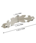 Ivory Decorative Cabinet Pull Handles Set Of 2 Zinc Alloy Flower Drawer Pulls for cabinets 4.84 x 1.18 x 0.9 inches with measurements