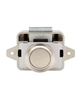 Push Button Drawer Lock Latch Set For RVs And Boats Black Button Switch Handle Wardrobe And Cabinet Door Lock front view