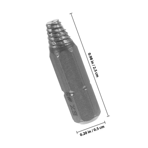 Heavy Duty High Speed Steel Screw Extractor Kit With 6.3mm Stripped Bit Head For Tough Automotive Repairs And Household Fixes That Totally Save Your Hide On Broken Or Rounded Bolts, 2.5 cm size