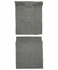 Top Notch Replacement For 2007 To 2014 Chevy Suburban 1500 Complete Gray Cutpile Floor Carpet Kit Without Seat Mount Covers, two sections.