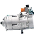 Heavy Duty Electric AC Compressor For Hyundai Kona 2022 EV Models close-up showing sleek aluminum design and electric components.
