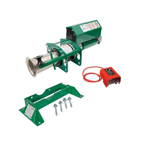 Super Heavy Duty Greenlee Gx10 10K Tugger With Floor Mount For Faster Pulls Up To Ten Thousand Pounds And High Continuous Force Plus Versatile Multi Purpose Foot Switch, electric cable puller with mounting bracket.