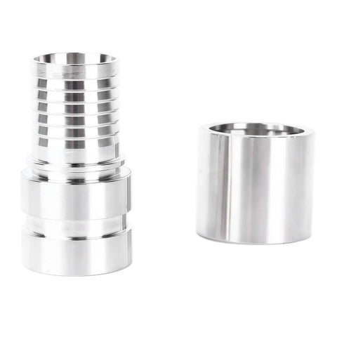 E Type 1.5 Inch Cam and Groove Quick Connect Hose Fitting 304 Stainless Steel Male Coupler for Hydraulic Systems and Water Lines Durable Metal Quick Connect Easy Hookup, two-piece view