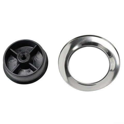 Hot Kitchen Pot Lid Knob Replacement Kit featuring heat Resistant Silicone Grip Plus Stainless Steel Handles And Black Screws For 5Mm To 12mm Holes In Glass Cookware And Pans, Perfect Easy Fix Your Lids Today. Black knob and stainless steel washer for cookware lid repair.