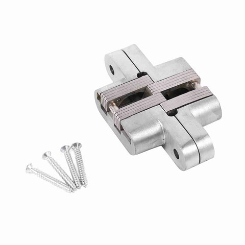 Hidden Folding Door Hinges For Cabinets And Sliding Doors Built To Last Boss Level Rustproof Zinc Alloy 180 Degree Full Rotation with screws
