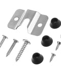 Heavy Duty Metal Wall Mount Bracket With Screws And Pads For Secure Dartboard Hanging On Wall Backboard Or Cabinet Silver Finish Easy Install Hardware Kit
