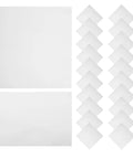 100 Pack EPE Cushioning Packing Bags For Shipping And Moving, white pouches shown flat and folded for dish protection