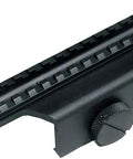 New Gen 4-Point Locking Deluxe Scope Mount for M14 M1A Rifles with 6-Inch Picatinny Top Rail in matte black aluminum