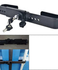 Heavy Duty Steel Cargo Door Lock For Trucks And Shipping Containers With 2 Tubular Keys Rubber Cover 9 To 18 Inch Adjustable