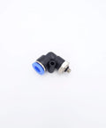 Push To Connect Fitting For One Quarter Inch Tube OD X 10-32 UNF Male Thread Pneumatic Elbow 90 Degree Swivel Quick Connect