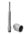 Heavy Duty SDS Shank Concrete Drill Bit With 200mm Rod And Carbide Tip For Wall Hole Cutting Stone Dust Removal Fast Work Great Deal Worth Every Buck, silver bit with threaded rod and core cutter