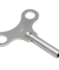 Nickel Plated Solid Brass Clock Crank Winder Key Tool For Mechanical Clocks Fits Hermle Hamilton Ridgeway Howard Miller Seth Thomas
