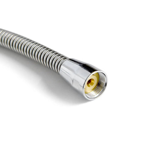 Stainless Steel Flexible Hose For Commercial Kitchen Sink Faucets 38 Inch SUS304 Grade Chrome Finish Anti Corrosion Replacement