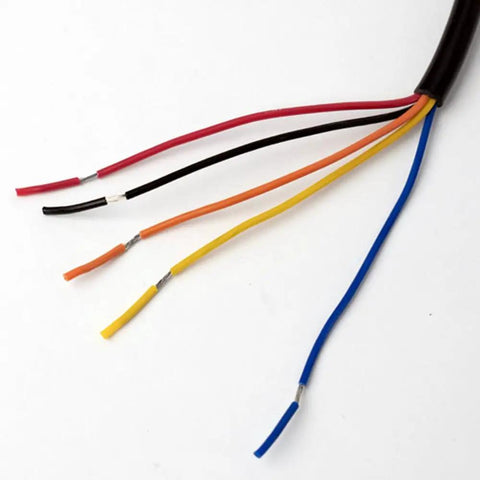 ProLink Plus Cable with Analog and CAN Bus Inputs wires for MPVI2 Plus and MPVI3, showing colored ends for diagnostics and tuning.