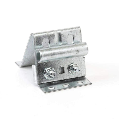 Adjustable Garage Door Roller Bracket Replacement Made In USA Galvanized Steel For Top Inside Corners Fits 2 In Or 3 In Roller 3-1/2 In By 2-1/2 In Built Tough Residential Door Hardware